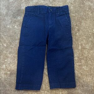 Janie and Jack Textured Navy Trousers